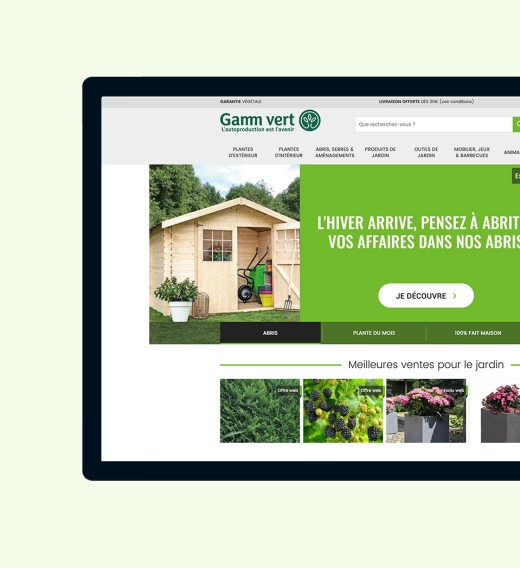 Aperçu du projet Gamm vert